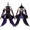 Costume de Cosplay Genshin Impact Fischl, Costume d'halloween et de noël, ensemble complet de carnaval Fischl