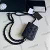 French Womens Designer Panda Waist Vanity Bags Caviar Leather Calfskin Black White Hardware Bust Belt Outdoor Sacoche Mini Luxury Designer Handbags 81088 12.5X9CM