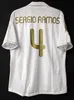 Retro Real Madrids Soccer Jersey Long Sleeve Football Dorts Guti Ramos Seedorf Carlos 10 11 12 13 14 15 16 17 Ronaldo Zidane Raul 00 01 02 03 04 05 06 07 Finals Kaka