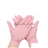 Gants de nettoyage rose jetables 100 paquets de poudre de nitrile latex non stérile alimentaire salon de beauté cuisine ménage 230809 livraison directe Hom Dhohy