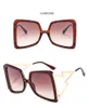 Designer sunglasses Oversized Butterfly Women's Sunglasses Trendy Vintage Gradient White Designer Large Sunglasses