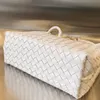 10A Bolsos de mano Andiamo de BV de alta calidad Tejido de cuero Bolso de axila Diseñador Tote con cordón cruzado Cuerpo Piel de cordero Intrecciato Bolso de compras Bolso de hombro 25 cm