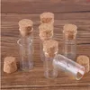 wholesale 100 pieces 3ml 16*35mm Test Tubes with Cork Lids Glass Jars Vials Tiny bottles for DIY Craft Accessorygood qty Cfwbq