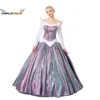 Aurora Cosplay Kostüm Kleid Aurora Dress Up Lila Farbwechsel Ballkleid Prinzessin Cosplay Kleid Maßgeschneidert für Erwachsene Frauen