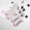 Chaussettes Bonneterie Style PEONFLY Mignon Hérisson Animaux Belle Bande Dessinée Coton Dot Stripe Créatif Coloré Belle Floor3043