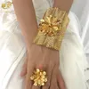 Браслет XUHUANG Индийские позолоченные браслеты с кольцом Дубай Невеста Свадебная вечеринка Браслет Ювелирные изделия Подарки Арабский Шарм Всего 221031277F