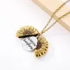 You Are My Sunshine Sunflower Necklaces For Women Rose Gold Silver Color Long Chain Sun Flower Female Pendant Necklace Jewelry200P