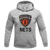 Men's Hoodies Sweatshirts Nets 'NETS BROOKLYN NEW YORK' Men's Fall Winter Fleece Hoodie Loose Casual Fashion Sports Print Street Hoodie Men's Clothing