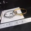 Bracelet en or 18 carats en argent 925, bracelet de luxe pour filles, amour, cercle de diamants, marque classique, bijoux, boîte cadeau pour couple, Fashi268Z