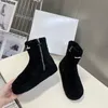 mode laarzen designer laarzen vrouw australië lamswol krullend haar helling casual snowboots plateaulaarzen zachte schoenen stijl groen zwart wit maat 35-40