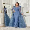 Nov Aso Ebi Ebi Arabic Lace Lace The Bride Dresses Bainha Sexy Night Prom Festa formal Aniversário