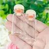 8 ml bouteilles en verre pendentifs avec bouchon en bois de liège bocaux cadeaux de mariage flacons bricolage décoration artisanat 100pcsbonne quantité Smimk