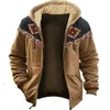 Parkas pour hommes hiver Vintage manteau à manches longues Style bohème imprimé graphique veste chaude pour hommes femmes vêtements épais vêtements d'extérieur 231017