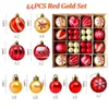 Other Event Party Supplies Christmas Tree Balls 42pcs 6cm 3cm Big Ball Multicolor Decorations Ornaments Set for Home 231017