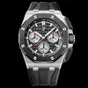 Мужские часы Swiss Royal Oak Offshore серии Audpi Модные тенденции Кварцевые мужские часы Epic Автоматические механические часы Отображение даты Время Fly Backreverse Jump Неиспользованные 2 WN-0YBE