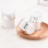 Hochwertige 15G 30G 50G Weiße Presse Koreanische Kosmetik Leere Acryl Gesicht Fuß Schnecke Creme Jar Airless Flaschenbehälter 10pcsgoods Cgikm