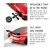 Diecast Model 2 4G Drift Rc Auto 4WD Hoge Snelheid RC Speelgoed Afstandsbediening Voertuig met Licht Spray voor Kind 231017