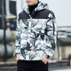 Men's Down Parkas Camouflage Puffer Winter Jacket Men Parka Outdoor Sports Windbreaker Coats Jackets With Hood Warm Thicken Padded Coat 231017