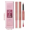 Lip Potloden E5XZ 2 Stuks Matte Lipsticks Pen Natuurlijke Waterdichte Lip Liner Potlood Make-Up 231017