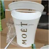 IJsemmers en koelers IJsemmers en koelers Emmer Chandon Wijn Bier Partyfor 3L Acryl Witte Plastic Flessenhouder Eur Dhgarden Dhspo