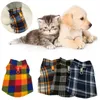 Vêtements de chien chaud polaire vêtements pour animaux de compagnie mignon plaid imprimé manteau chiot chiens chemise veste bouledogue français pull camouflage vêtements 231017