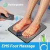 Voetmassageapparaat Elektrisch EMS-pad Voetmassagemat Spierstimulatie Verlichting Pijn Relax Pulstherapie Bloedcirculatie verbeteren 231017