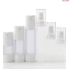 10pcs 15ml 30ml 50ml blanc vide en plastique cosmétique pompe sans air bouteilles voyage conteneur sous vide accessoires de maquillage Pfntd