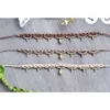 Bijoux de luxe pour filles, fil multicolore en macramé, jolie forme mixte, perles dorées, Style bohème, collier court en macramé