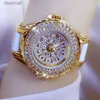 Dameshorloges BS bee sister Luxe merk dameshorloges Vol diamanten horloge Gouden armband Keramische band Vrouwelijke waterdichte quartzhorloges GoldenL231018