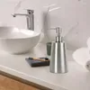 Dispenser di sapone liquido Lozione Pompa per shampoo in acciaio inossidabile Bottiglia riutilizzabile Contenitore per crema detergente per il lavaggio del corpo