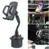 Phone Accessories 360-Degree Rotatable Cup Holder Mount Adjustable Car Bracket For Phones Fast Delivery Drop Dhku0