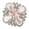 Decorative Flowers Elegant Rhinestone Brooch Sweater Shirt Dress Decor For Women Girls Ladies