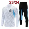 2023 2024 Portugal Tyskland Långa ärmar Soccer Tracksuit Men and Kids Kit 23 24 Italien Argentina Fotbollsträning Mexiko Child Jogging Tracksuits