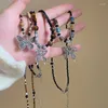 Ожерелья с подвесками, модное ретро-бабочка из бисера, ожерелье с кистями для женщин, ювелирные изделия из циркона, соединяющие несколько слоев в серии