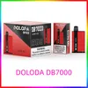 DOLODA DB7000 Rookwolken 7000 rookwolken Kern Mesh-spoel 1,2 ohm E-vloeistof 14 ml 0%/2%/3%/5% Batterij 13350-500 mah Oplaadbare Type-C crazvapes