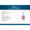Anhänger JewelryPalace Infinity 1,4 ct echte rosa Topas 925 Sterling Silber Anhänger Halskette für Frau keine Kette
