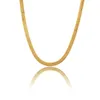 Chains Adixyn 5MM Wide Gold Color Men's Long Necklace Chain Fashion Thick Trendy Jewelry