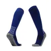 High quality particle dot adhesive bottom anti slip long tube knee length football socks/10 colors available for professional men's and women's outdoor sports socks