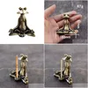 Fragrance Lamps Pcs Decorative Copper Frog Zen Meditation Incense Holder Home Statue Inscription Burner Drop Delivery Garden Decor F Otxyf