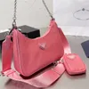 3piece czterokolorowe trójkąt nylon p edition torebka moda podróżowa torebka torebki pod pachami designerski torby luksusowe torebki crossbody mody sprzęgła portfel na ramię