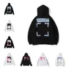 Klassische Fleece Off Lose Herren Hoodies Herren Offs Sweatshirts Mode Marke Hoodie Designer Luxus Pullover Zurück Ölfarbe Pfeil Frauen 2 BGM1