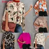 2023 Plus Size 3xl Designer T-shirts Womens Casual Shirt Fashion Printed Split Bat Sleeve Tops Loose Summer Clothing3277