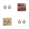 Charms 200st/Lot Ancient Sier Alloy Star Charms hängen för DIY -smycken Fynd 17.5x14mm smycken smycken Fyndkomponent Dhdom