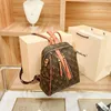 Luxury Brand Fashion Casual Minimalist Women's Backpack Trendy Niche Retro Print Large Capacity Lightweight Travel