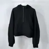 Lu Lu Yoga Hoody Jackey Casaco de algodão Streetwear Lazer Esportes lã mulheres moletons top wear Lemonnn