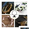 Jewelry Pouches Bags Pouches Headband Display Stand Headpiece Organizer Black Tiara Single Hairband Showing Rack Headdress Shelf Ac Dhgic