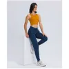 Lulus Spandex Yoga Jogger Pantalon Push Up Sport Femmes Fitness Collants avec Poche Femme Taille Haute Legins Joga Dropshipping entraînement nu de haute qualité