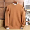 Men's Sweaters Arrival Sheep Wool Knitwear Autumn & Winter Thick Clothes Long Sleeve Sweater Pure Knit Jumpers Pullovers