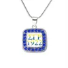 Abadon Aankomst Metalen Ingelegd Sticker Griekse Letter Zeta Phi Beta Kettingen ZPB Symbool Sorority Sieraden Hanger2034