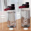 Tuimelaars 1500 ml 2000 ml Plastic waterfles met grote capaciteit Outdoor Heren en dames Fitness Sportriem Handvat Zomer Explosieveilig 231018